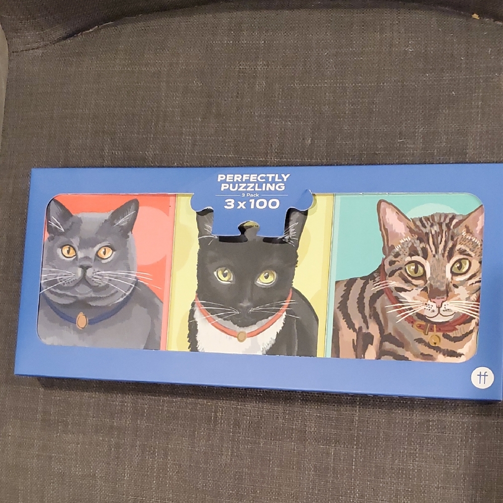 PERFECTLY PUZZLING 3 PACK - 3 x 100 Pieces (CATS)